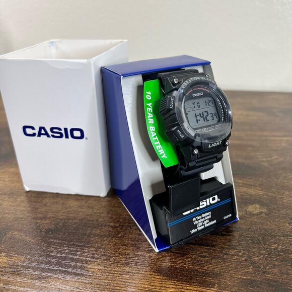 NEW Casio Vibration Alarm Men's Digital Sport Watch W736H-1AVCF Water Resistant - Picture 9 of 9
